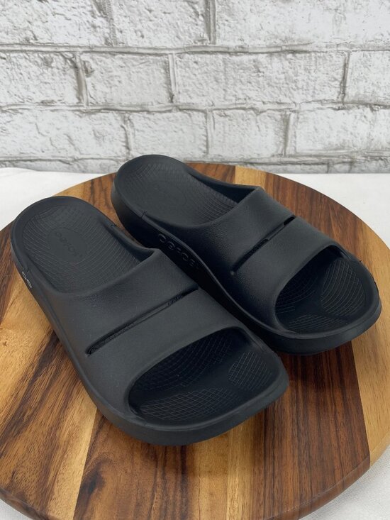Oofos Ooahh Sport Mens Sz. 11 Black Recovery Slide Sandals main image 7